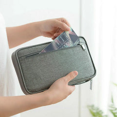 Family Travel Wallet Passport Holder Waterproof Document Case