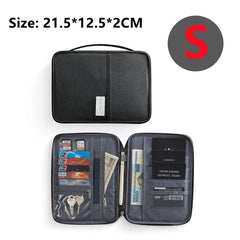 Family Travel Wallet Passport Holder Waterproof Document Case