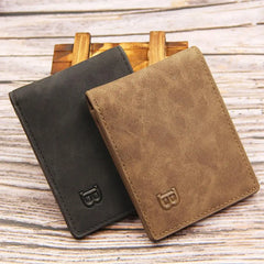Retro Travel Wallet Men Money Clip for Boyfriend