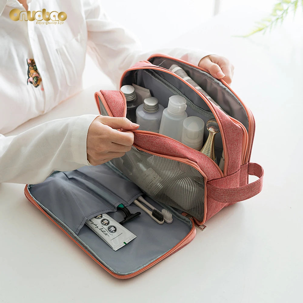 Waterproof Travel Wash Bag with Zipper for Men&Women