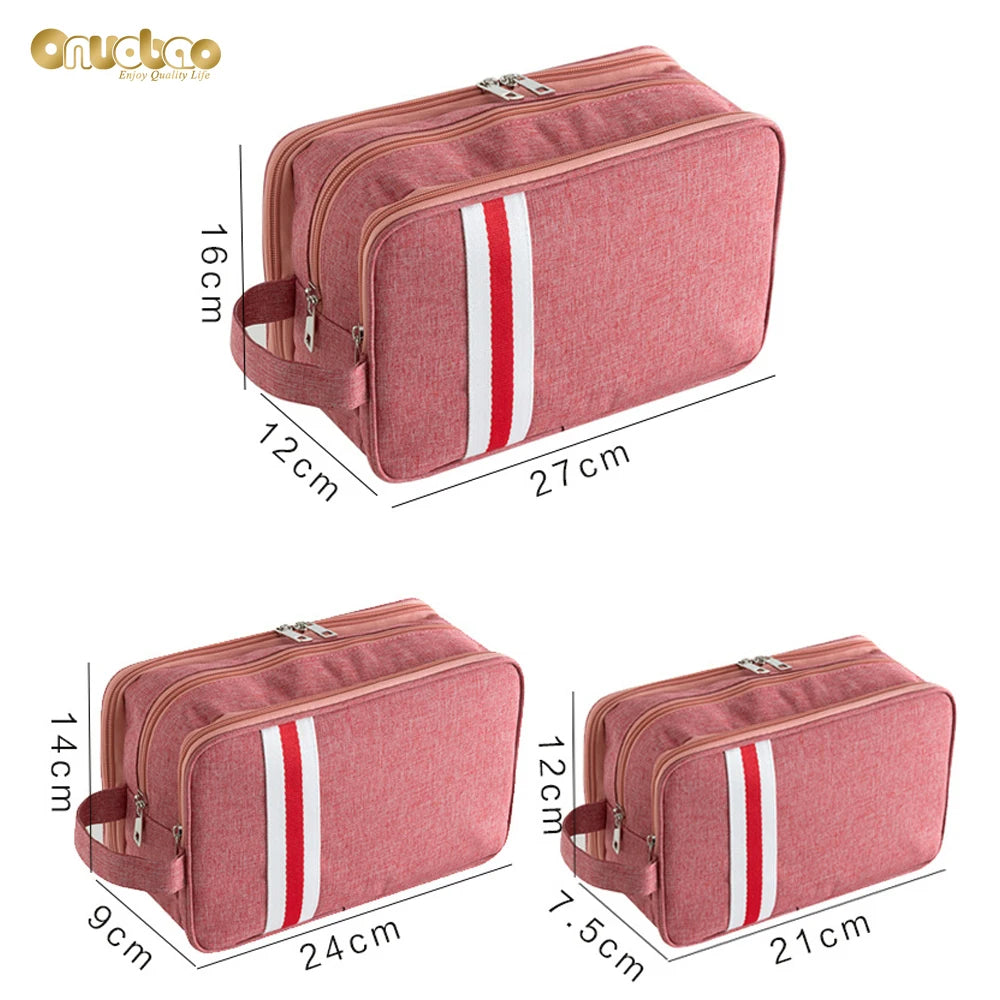 Waterproof Travel Wash Bag with Zipper for Men&Women