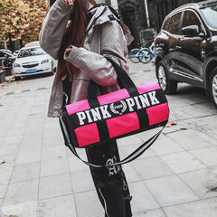 Waterproof Sport Bag for Fitness Outdoor Pink Gym Bag Men Nylon