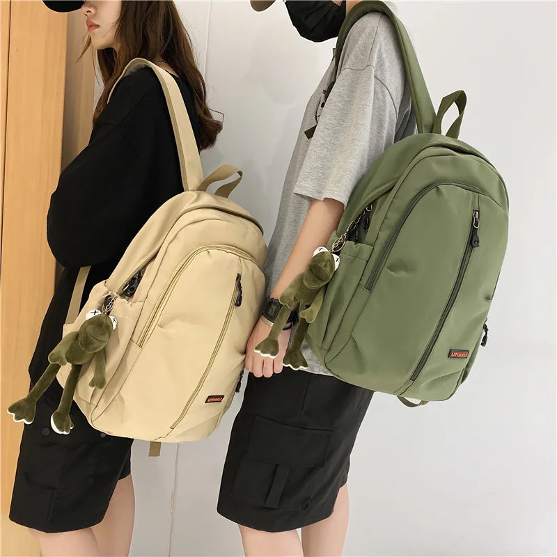 Waterproof Nylon School Backpack for Women