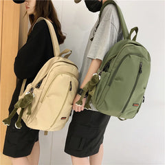 Waterproof Nylon School Backpack for Women