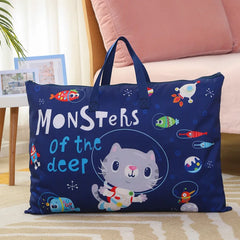 Portable Cartoon Clothes Luggage Packing Bag Waterproof Storage Women