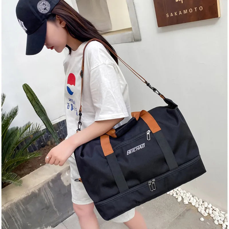 Large Capacity Travel Duffel Bag Waterproof Gym Handall