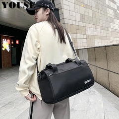 Canvas Duffel Gym Bag Men Women Foldable Weekender Organizer