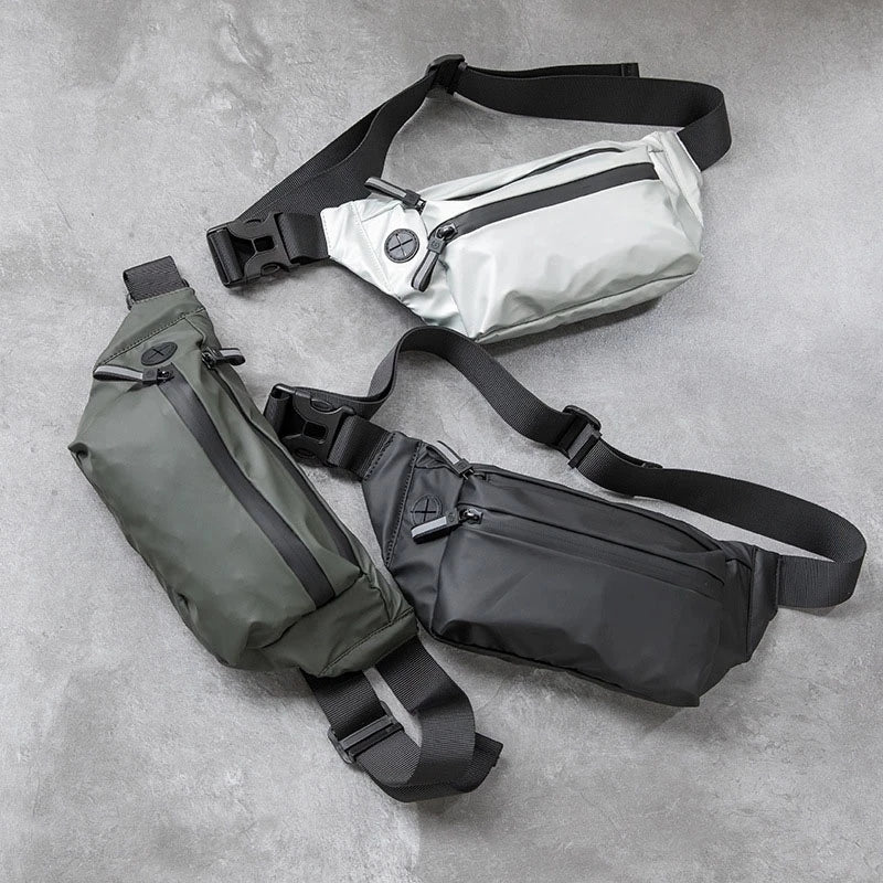 Waterproof Waist Bag for Women Men Outdoor Sports Crossbody Casual Purse