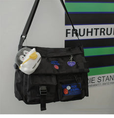 Canvas Diagonal Cross Bags Youth Casual Large Shoulder Bag