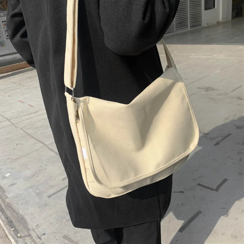 Casual Canvas Shoulder Bag for Women Large Capacity Crossbody Bag