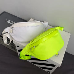 Nylon Waist Bag Crossbody Chest Pack Unisex Shoulder Small Hip Bag