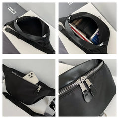 Nylon Waist Bag Crossbody Chest Pack Unisex Shoulder Small Hip Bag