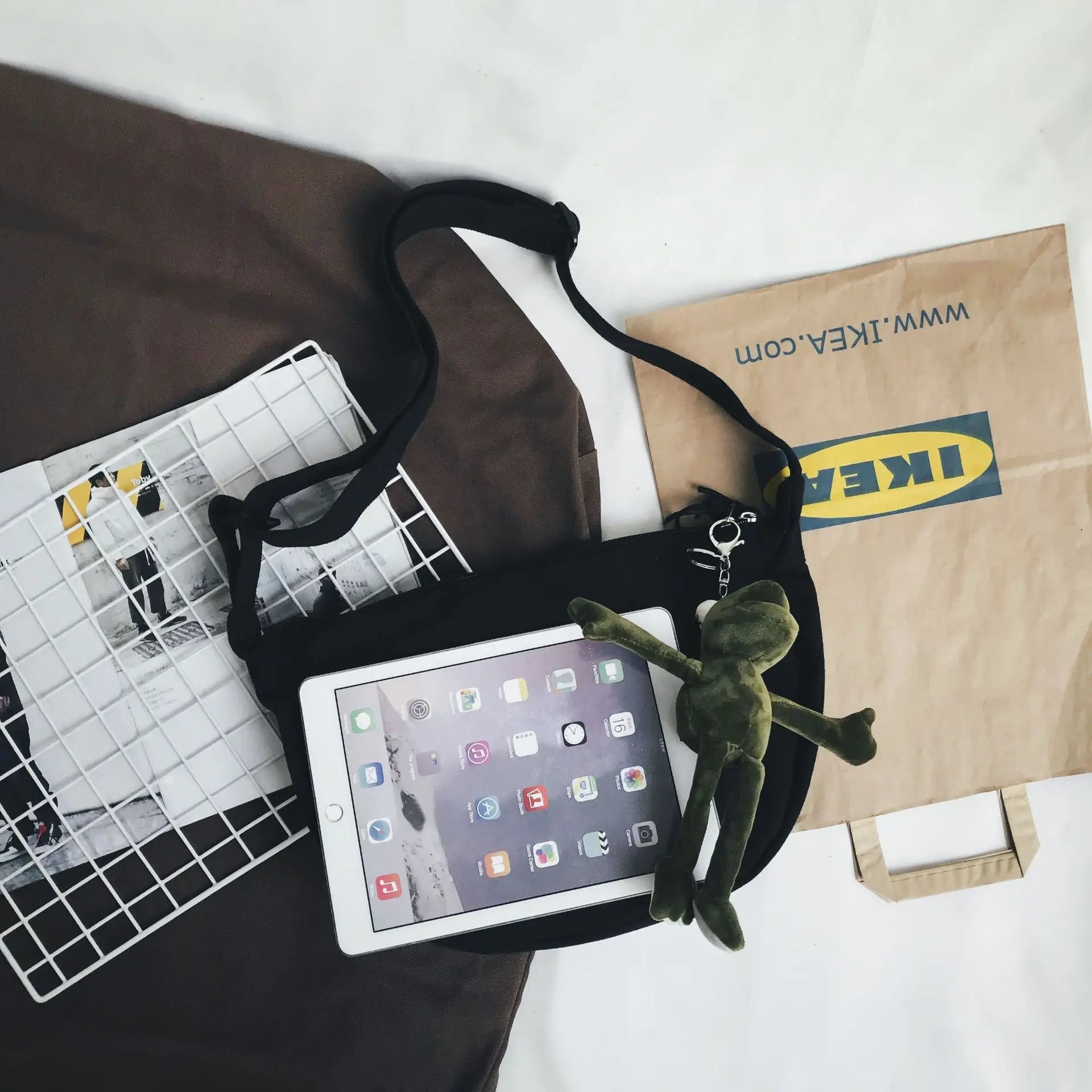 Hobos Canvas Shoulder Bag for Women, Youth Crossbody Messenger Bag