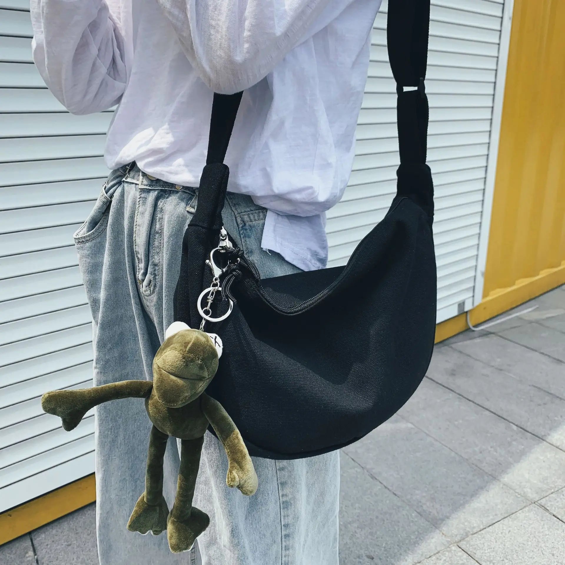 Hobos Canvas Shoulder Bag for Women, Youth Crossbody Messenger Bag