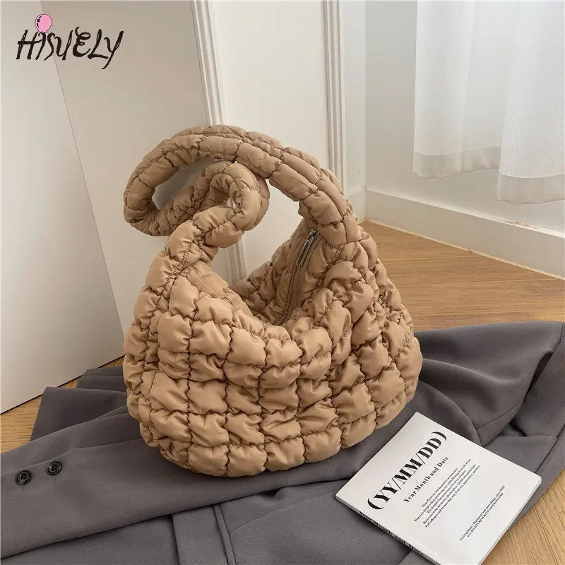Quilted Shoulder Bag for Women Large Capacity Crossbody Handbag