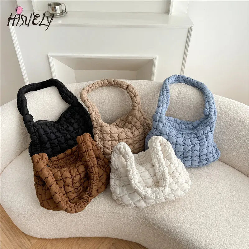 Quilted Shoulder Bag for Women Large Capacity Crossbody Handbag