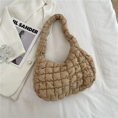 Quilted Shoulder Bag for Women Large Capacity Crossbody Handbag