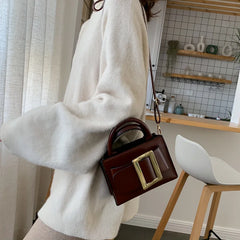 Retro Women Shoulder Bag Pu Soft Crossbody Messenger Bag for Women