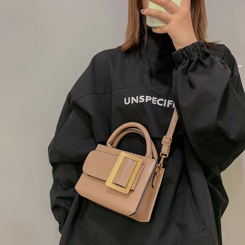 Retro Women Shoulder Bag Pu Soft Crossbody Messenger Bag for Women