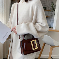 Retro Women Shoulder Bag Pu Soft Crossbody Messenger Bag for Women