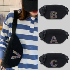 Pattern Waist Bag Chest Bags Unisex Student Printing Leisure Sports Bum Bag
