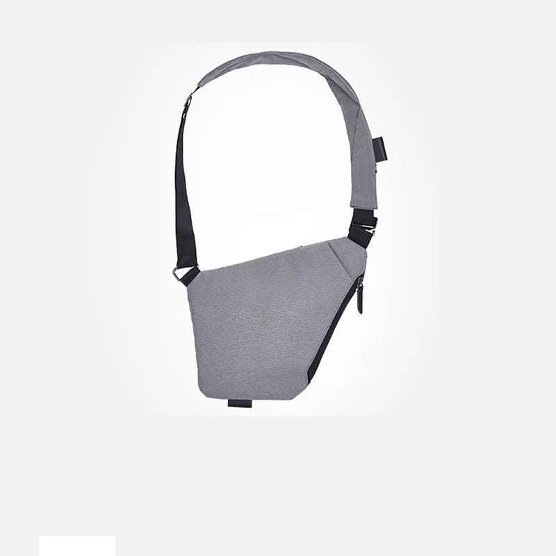 Men's Canvas Chest Bag Sling Pocket Anti-Theft CZ08