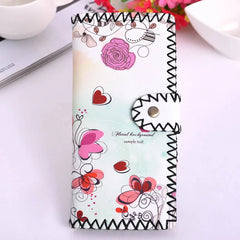 Ethnic Soft Leather Wallet Long Money Bag Purse Men Women Unisex