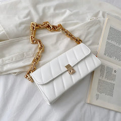 Chain Shoulder Bags for Women Texture Cover Shopping Bag