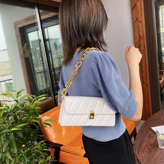 Chain Shoulder Bags for Women Texture Cover Shopping Bag
