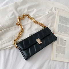 Chain Shoulder Bags for Women Texture Cover Shopping Bag