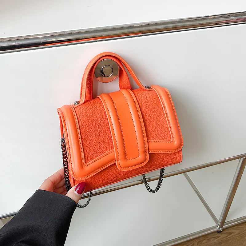 All-match Women Bag Chain Shoulder Messenger Small Square Tote Bag