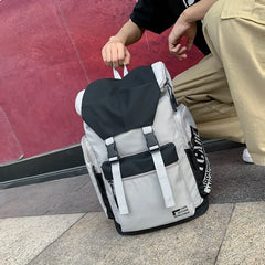 Lightweight Preppy Backpack Schoolbag Students Men Women School Bags