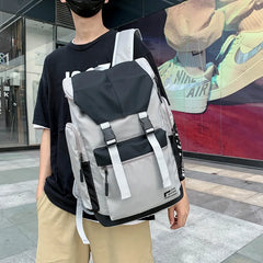 Lightweight Preppy Backpack Schoolbag Students Men Women School Bags