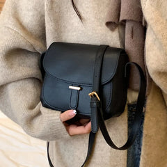 Women's Pu Leather Crossbody Bag Small Flap Messenger Bag