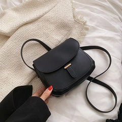 Women's Pu Leather Crossbody Bag Small Flap Messenger Bag