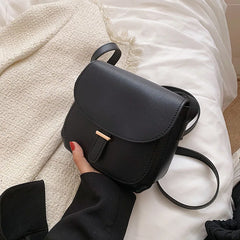 Women's Pu Leather Crossbody Bag Small Flap Messenger Bag