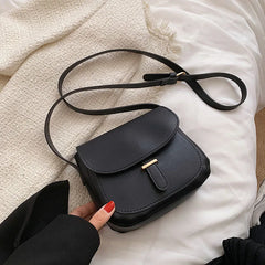Women's Pu Leather Crossbody Bag Small Flap Messenger Bag