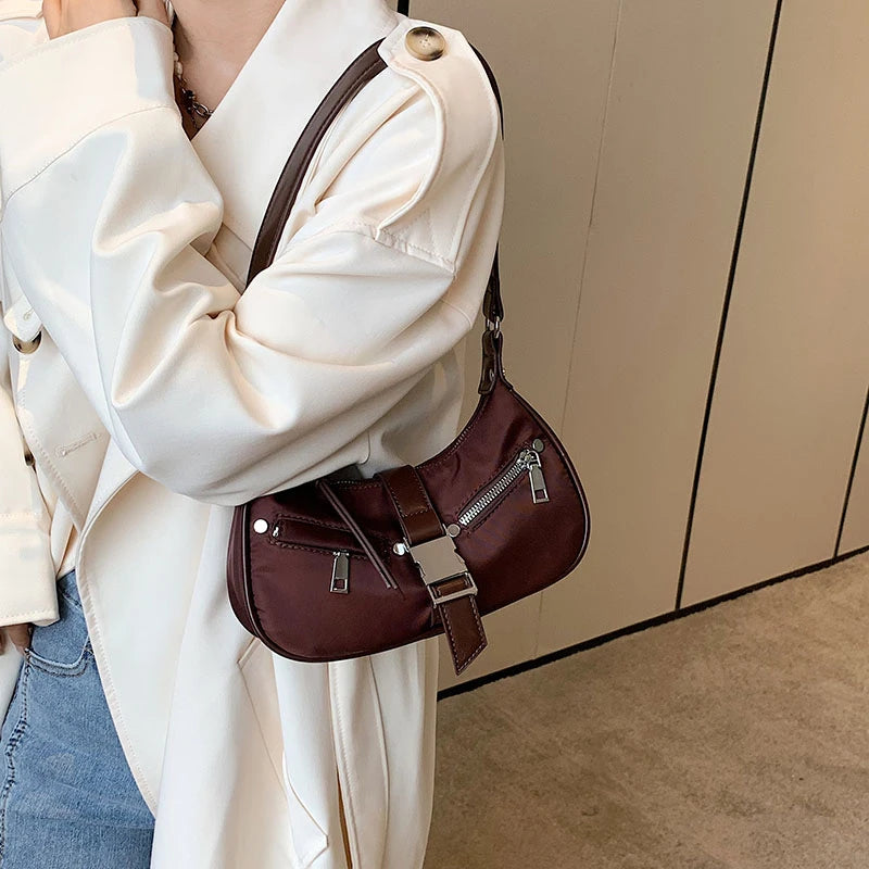 Nylon Satchels Handbags Purses Women Shoulder Bags