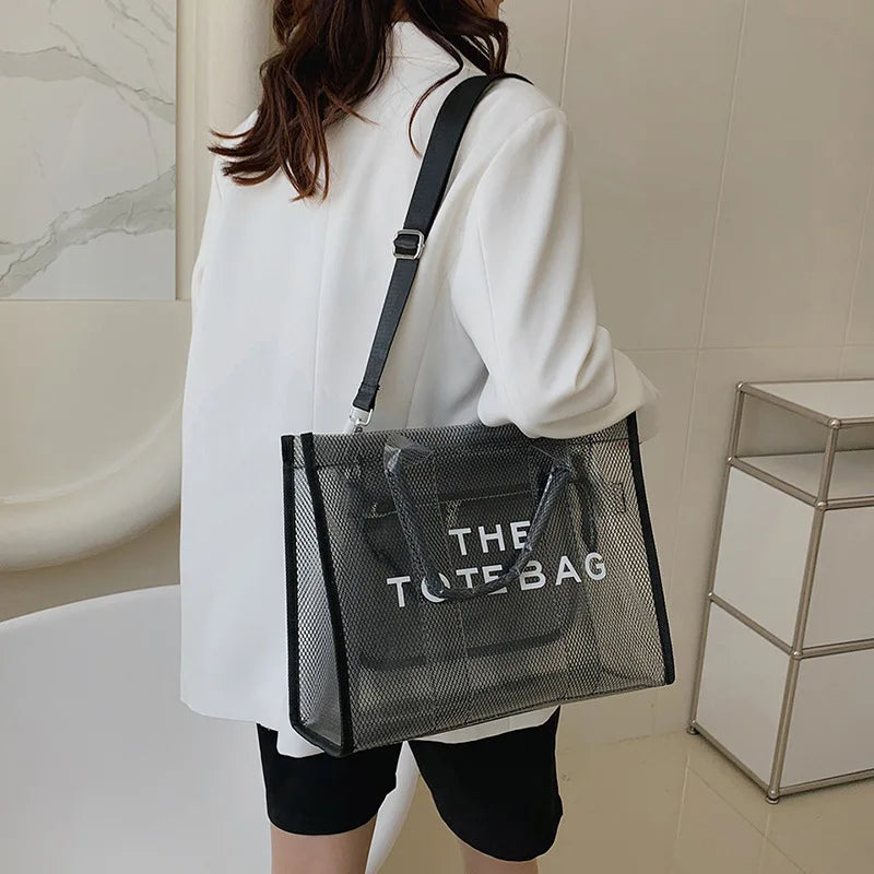 Transparent PVC Handbag Purses Shoulder Crossbody Bag for Women