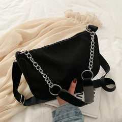 Shoulder Bag Women Nylon Armpit Bag Vintage Crossbody Bag