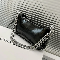 Ruched Bow Handbags Women Shoulder Bags Totes Ladies Messenger Bag