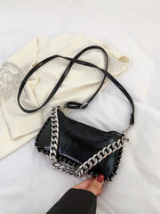 Ruched Bow Handbags Women Shoulder Bags Totes Ladies Messenger Bag