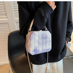 Gradient Chain Crossbody Bag for Women Summer Purses and Handbags