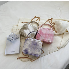 Gradient Chain Crossbody Bag for Women Summer Purses and Handbags
