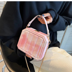 Gradient Chain Crossbody Bag for Women Summer Purses and Handbags