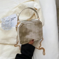 Gradient Chain Crossbody Bag for Women Summer Purses and Handbags