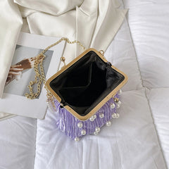 Pleated Clip Shoulder Crossbody Bag Women Handbag Purses