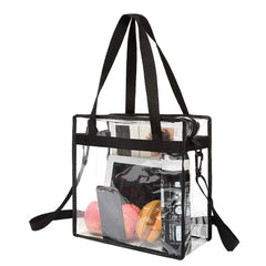 Women's PVC Transparent Shoulder Bag Gym Travel Beach Waterproof Bag