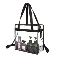 Women's PVC Transparent Shoulder Bag Gym Travel Beach Waterproof Bag