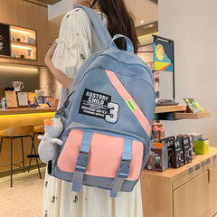 Girl College School Bag Casual Women Backpack Book Packbags for Teenage